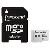 Картка пам'яті Transcend 16 GB microSDHC class 10 UHS-I U1 (TS16GUSD300S-A)