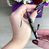 Підводка-фломастер для очей Parisa Cosmetics New Look Art Pen Eyeliner PF-100 Intense Black, 1.1 мл, фото 5