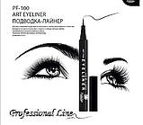Підводка-фломастер для очей Parisa Cosmetics New Look Art Pen Eyeliner PF-100 Intense Black, 1.1 мл, фото 6