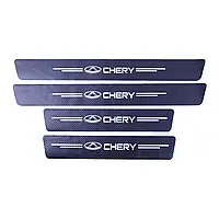 Захисна плівка на пороги авто CHERRY Samurai Карбон 4шт