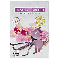 Свеча таблетка ароматическая Vanilla-orchid, Bispol. В наборе 6 штук. Польша.(48)