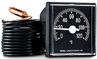 Термометр капиллярный квадратный Cewal 45X45мм. 0-120°C L=1500мм.
