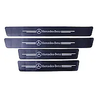 Захисна плівка на пороги авто Mercedes Samurai Карбон 4шт