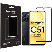 Стекло защитное BeCover Realme C51 Black (710301)