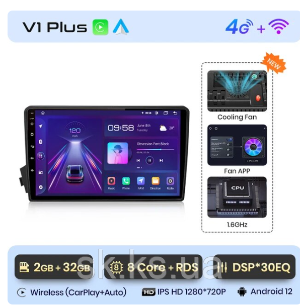 Junsun 4G Android магнитола для SsangYong Korando 3 Actyon 2  Rexton Y250 II 2 2002-2017 2ГБ +32 4G kyron  action, фото 1