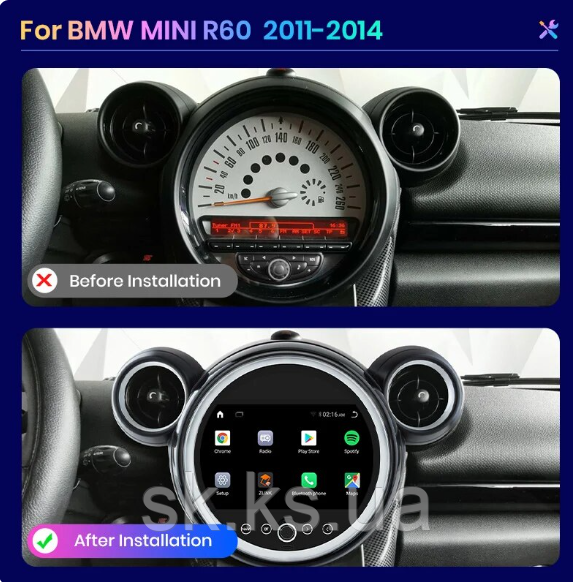 Junsun 4G Android магнітолу для BMW MINI Paceman Countryman R56 R60 2007-2016