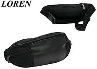 Молодежная поясная сумка Loren черная PokupOnline