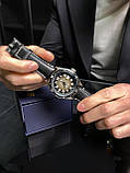 Механічний з автопідзаводом водонепроникний (10ATM) годинник Pagani Design PD-1649 Silver-Black, фото 3