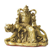 Статуэтка бронзовая "Гуань Гун на тигре"