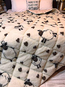 Ковдра "Вовняна" одна сторона відкрите хутро (є різні розміри) 1.5