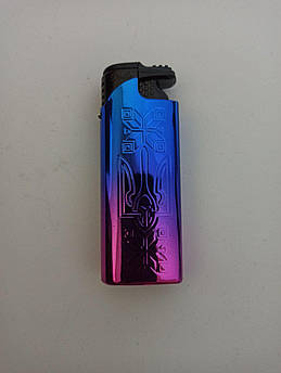 Запальничка турбоджет Smile J216 метал, турбо запальничка з захисною кришкою, надійна, вітростійка, компактна