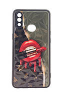 Чехол Prisma для телефона Samsung Galaxy A10s / A107 бампер рисунок lips