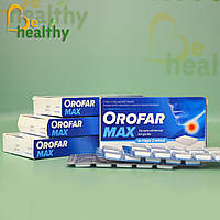 Орофар Макс (Orofar Max) для лікування ангіни і запалень в ротовій порожнині, для дорослих і дітей від 6 років, 30 пастилок
