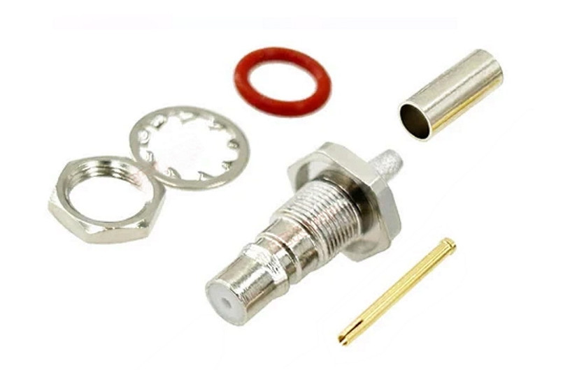 Роз'єм QMA F на кабель RG174 для радіообладнання, фото 1