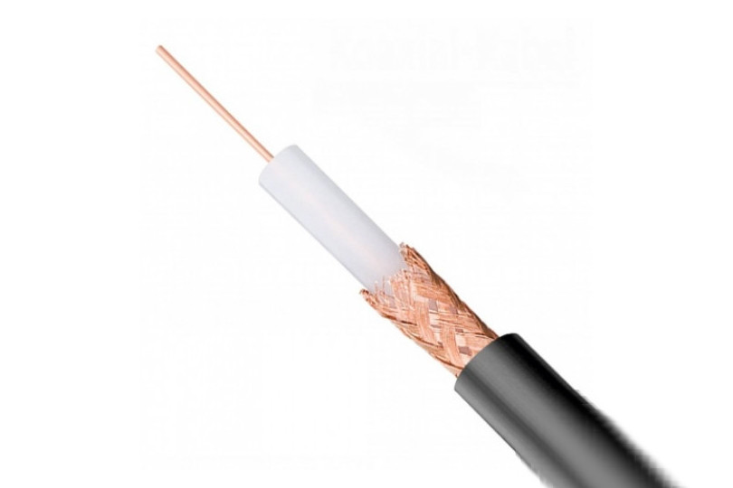 Кабель антенний QJ RG58 чорний (200 метрів), фото 1