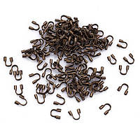 Протектор для дроту, затискач, латунь, колір: мідь, розмір: 5х6х2 мм УТ0029437 (80 шт.)