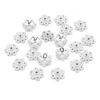 Шапочка металева для намистин 20 шт. 10х3 мм колір срібло