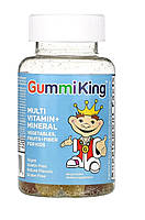 GummiKing Мультивитамины и микроэлементы, овощи, фрукты и клетчатка для детей, 60 жевательных таблеток
