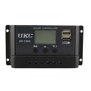 Контролер заряду сонячної батареї UKC DP-530A 30A з USB