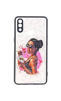 Чехол Prisma для телефона Samsung Galaxy A10s / A107 бампер рисунок girl food