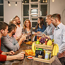 Дерев'яний тримач для кошика з фруктами Ikkle, бамбуковий тримач для кошика з фрукта, Amazon, Німеччина, фото 5