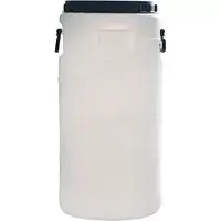 Бочка пластикова харчова Біла 50 л Бідон з кришкою для молока