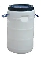 Бочка пластикова харчова Біла 60 л Висока харчова бочка для продуктів