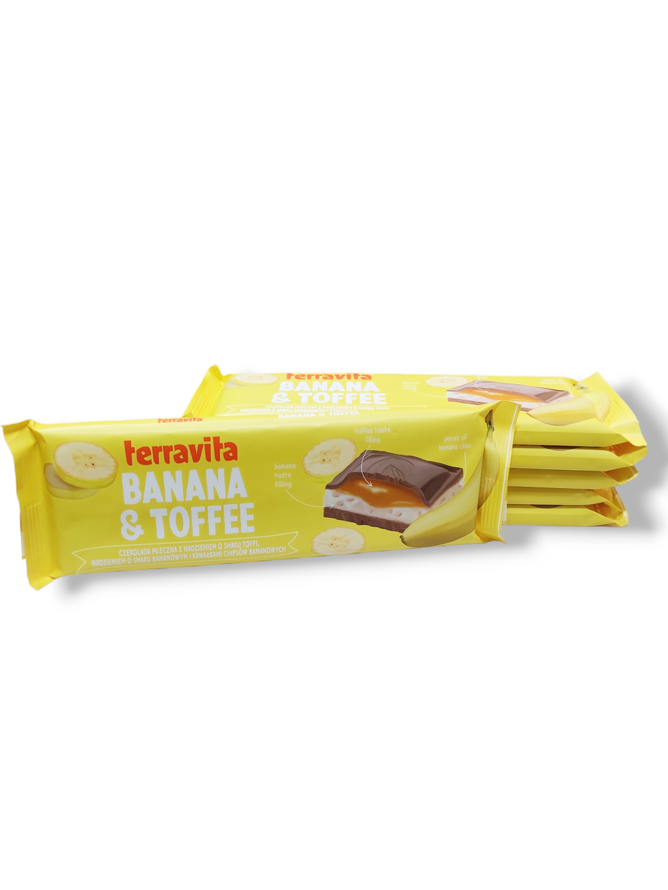 Шоколад Terravita Banana Toffi з бананом та карамеллю, 235г