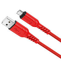 Кабель HOCO Micro USB Victory charging data cable X59 1m 2.4A red