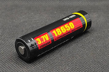 Аккумулятор Li-ion MecArmy 18650P 3,7V 3400mAh с защитой (1шт.)