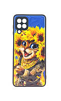 Чехол Prisma для телефона Samsung Galaxy M22 / M225 бампер рисунок Ukrainian cat