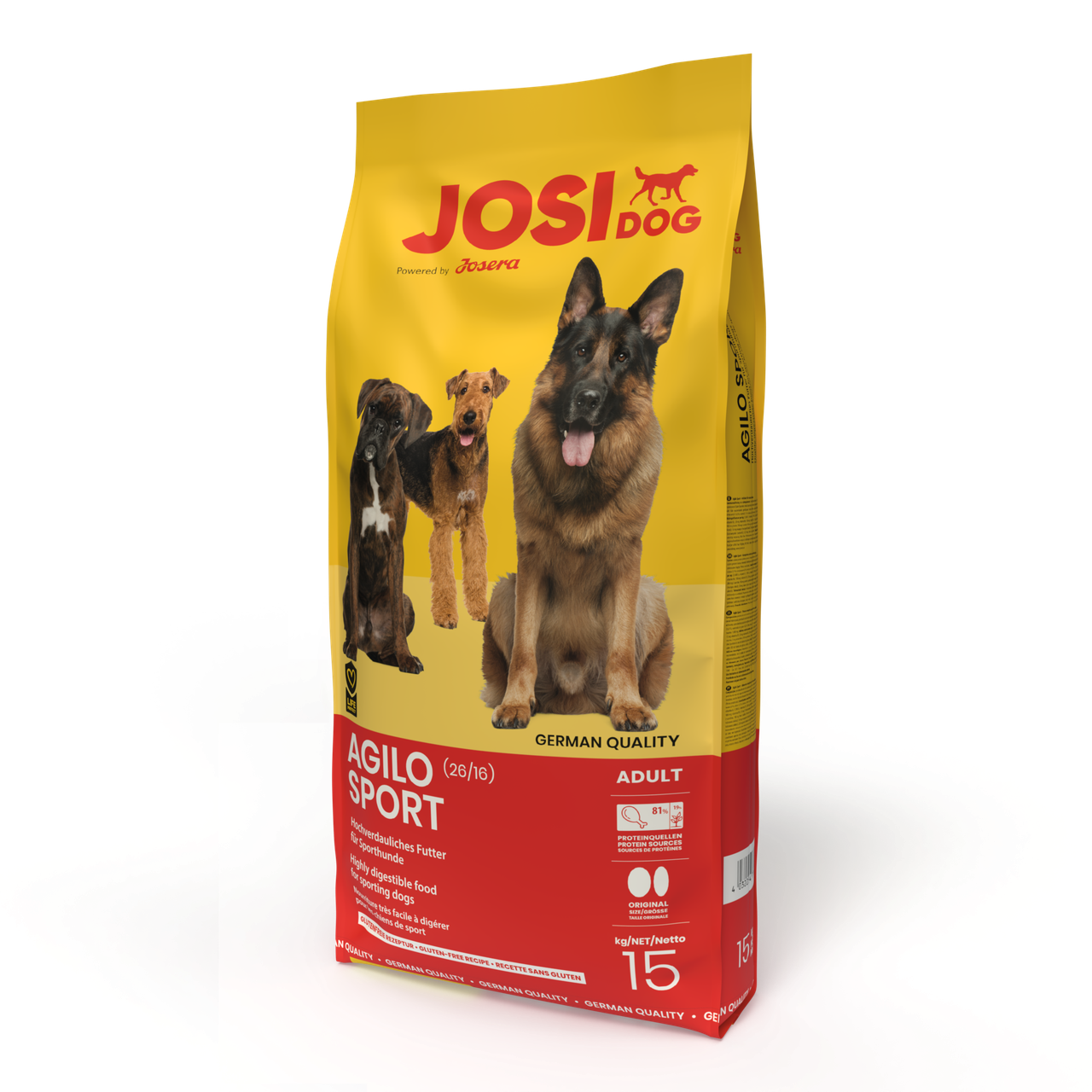 Josera JosiDog Agilo Sport сухий корм для спортивних собак з лососем 15 кг, фото 1