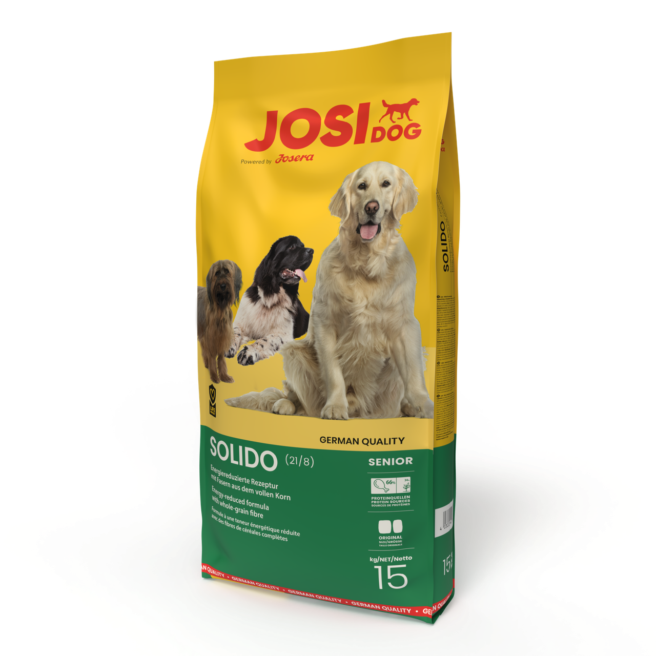 Josera JosiDog Solido сухий корм для малоактивних собак, птиця та мідії 15 кг
