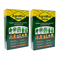 Удобрение Агромакс (Agromax)| Комплект 2 уп./24 саше | Универсальное биоудобрение до и после посадки (NS)