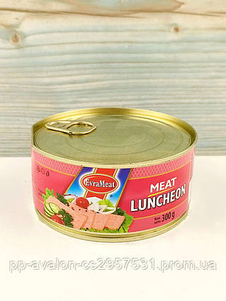 Паштет курячо-свинячий М'ясний обід EvraMeat Meat Luncheon 300 г Польща