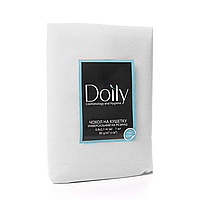 Чехол на кушетку на резинке Doily® (Дойли), спанбонд, 80 г/м2, размер 0.8х2.1 м, цвет: белый