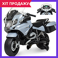 Электромотоцикл детский мотоцикл на аккумуляторе Bambi M 4275E-11 серый