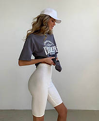 Жіночий костюм літній із футболкою «Вінтаж».