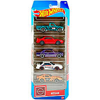 Набор из 5 машинок Хот Вилс Hot Wheels Nissan 5-Pack