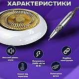 Фрезер для манікюру та педыкюру JMD-803 Pro 60 Вт з витяжкою 2 в 1 сенсорний манікюрний апарат для зняття гель лаку з фрезами, фото 4