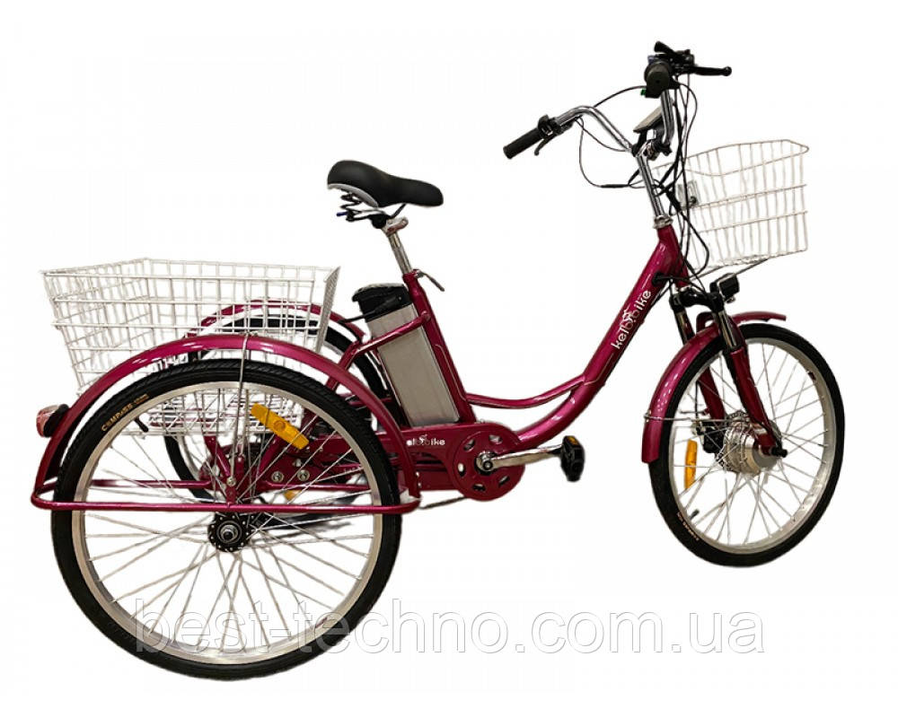 Електровелосипед дорожній триколісний 24 Kelb.Bike 500W+PAS