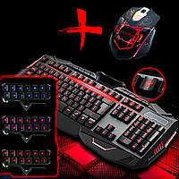 Игровые мыши и клавиатуры игровой комплект Клавиатура бесшумная с подсветкой клавиш игровая мышь PMX