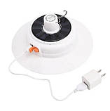 Ліхтар кемпінговий Ma-100 8836 із сонячною батареєю, білий, фото 2