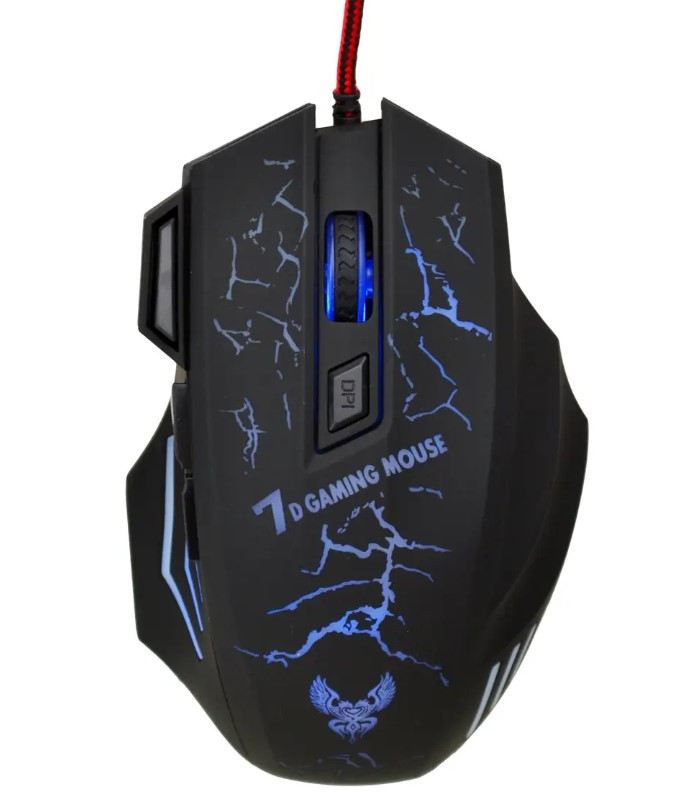 Мишка дротова ігрова Gaming Mouse X7 8890, чорна, фото 1