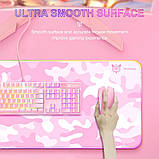 Килимок для мишки ONIKUMA MP005 RGB, біло-рожевий, фото 3