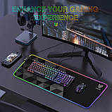 Килимок для мишки ONIKUMA MP006 RGB, чорний, фото 6