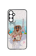 Чехол Prisma для телефона Samsung Galaxy A24 / A245 бампер рисунок lady Paris