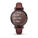 Смарт-годинник Garmin Lily 2 Classic Dark Bronze with Mulberry Leather Band, фото 5