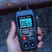 Цифровой измеритель влажности древесины влагомер 0-99.9% EMT01 MT-10 gr