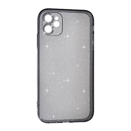 Силіконовий чохол Clear Shine для Apple iPhone 12 Black, фото 1